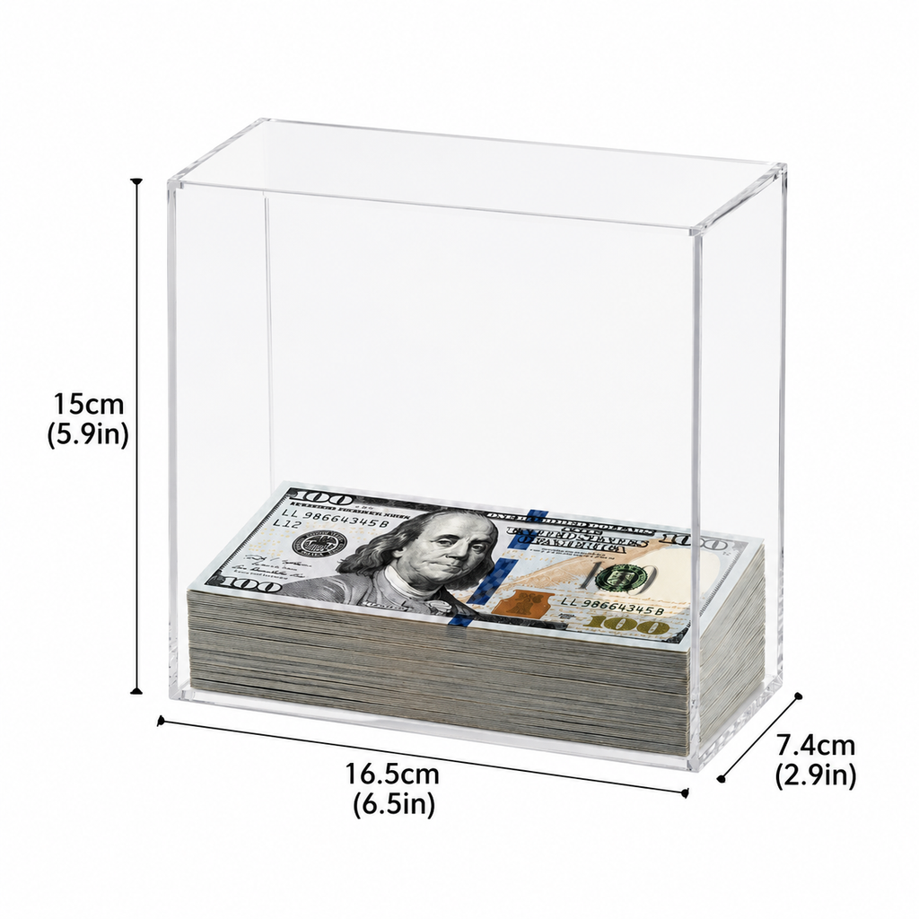 Clear Acrylic Money Saving Challenge Box