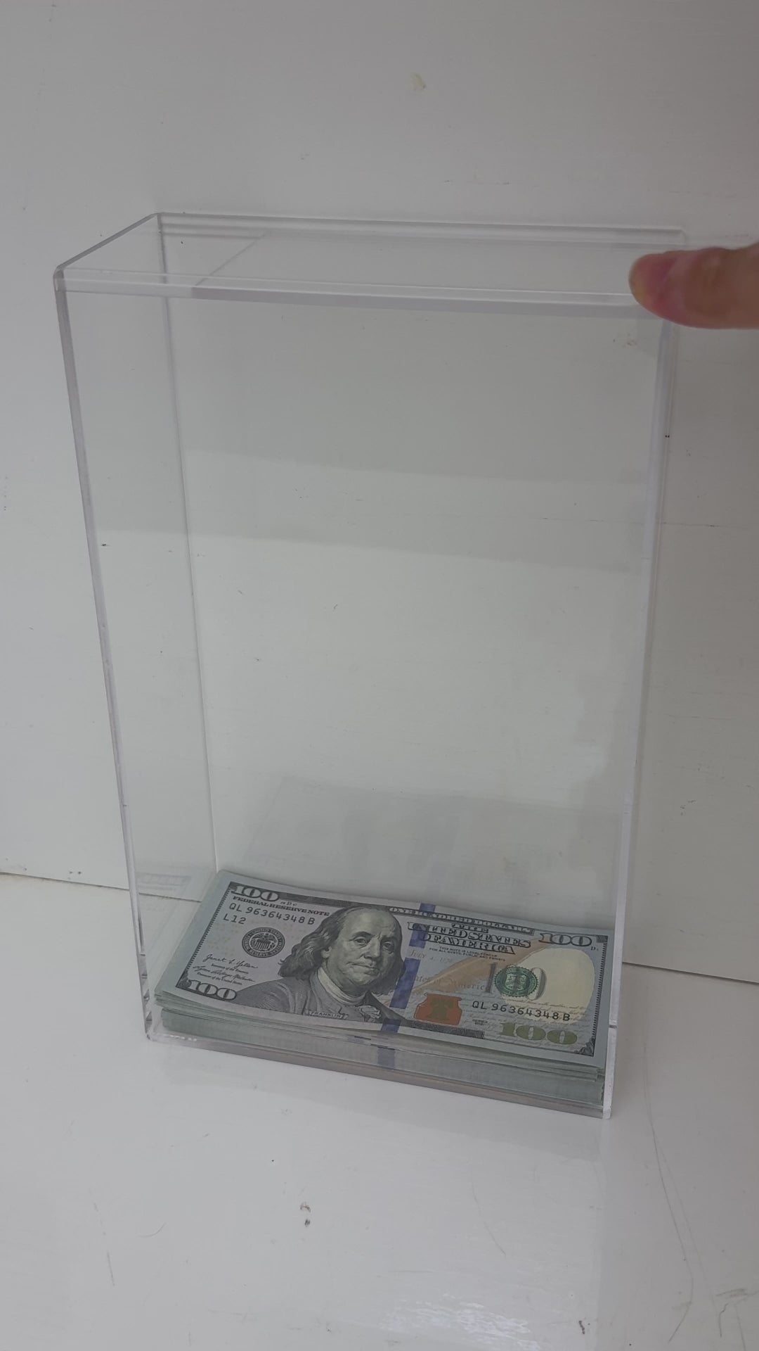 Clear Acrylic Money Saving Challenge Box